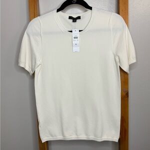Ann Taylor Ivory Knit Top